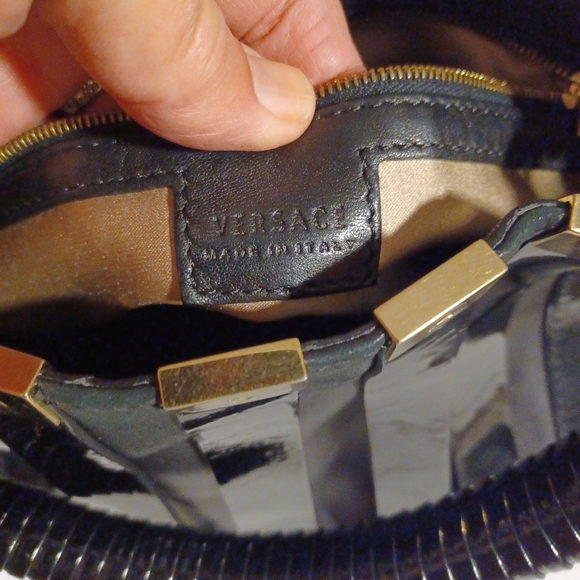 RARE Vintage 90s Versace leather bag FINAL $ FIRM - Picture 9 of 16